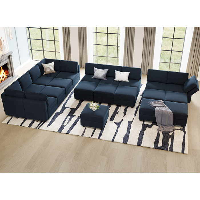 Ebern Designs Wylodene 21 - Piece Upholstered Sectional & Reviews | Wayfair